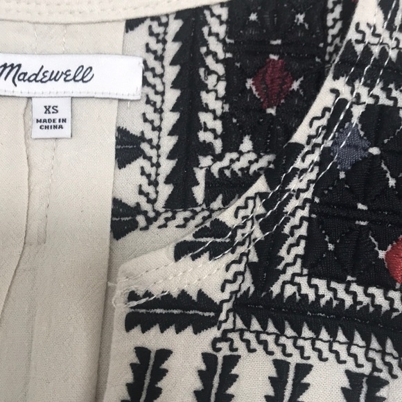 Madewell Paradise linen blend embroidered dress - Picture 8 of 8